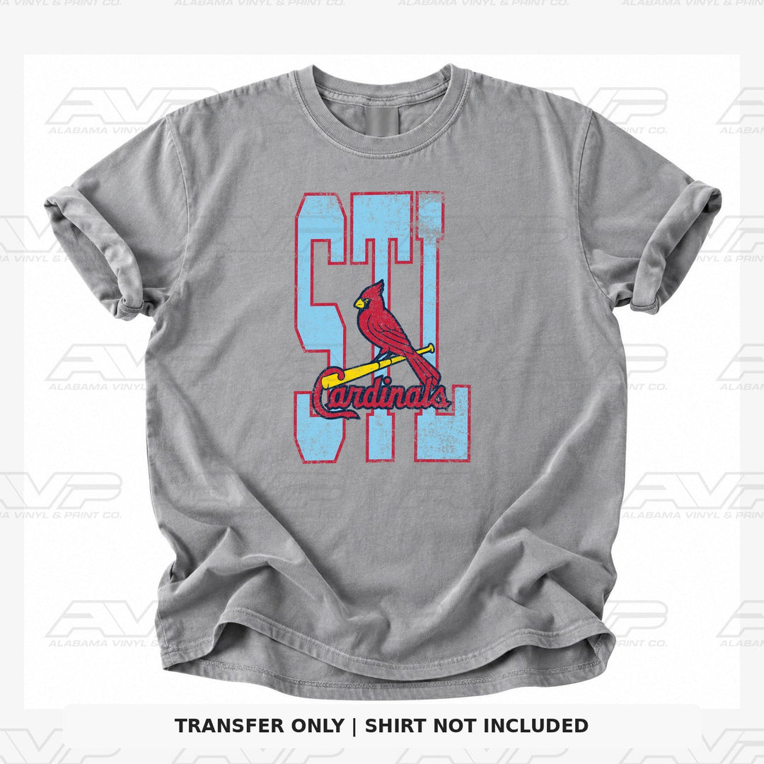 St Louis Cardinals STL Block Alabama Vinyl