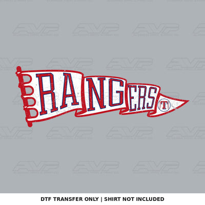 Texas Rangers Pennant 2 Alabama Vinyl