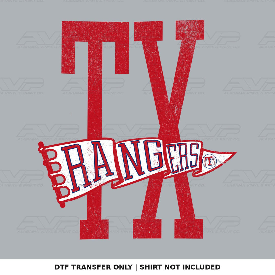 Texas Rangers Pennant 1 Alabama Vinyl