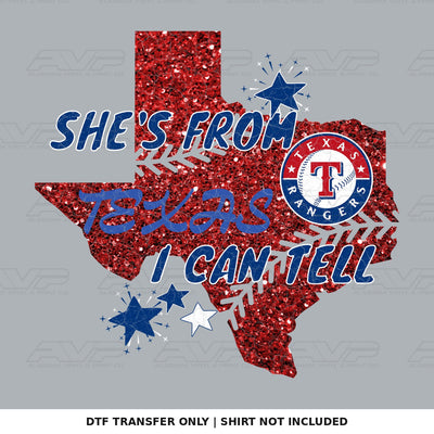 Texas Rangers Shes From Texas Alabama Vinyl