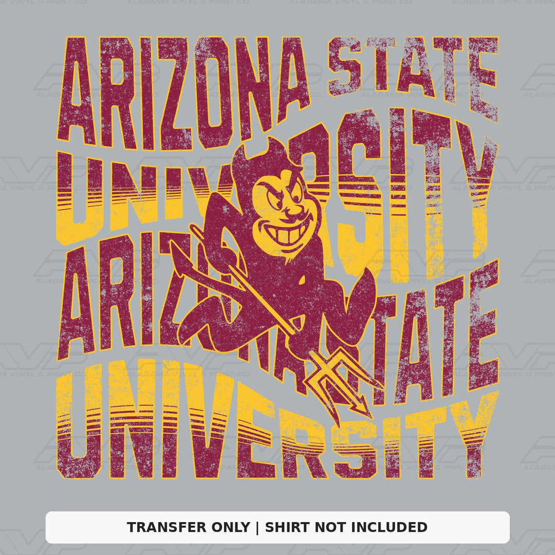 Arizona State Wavey Alabama Vinyl