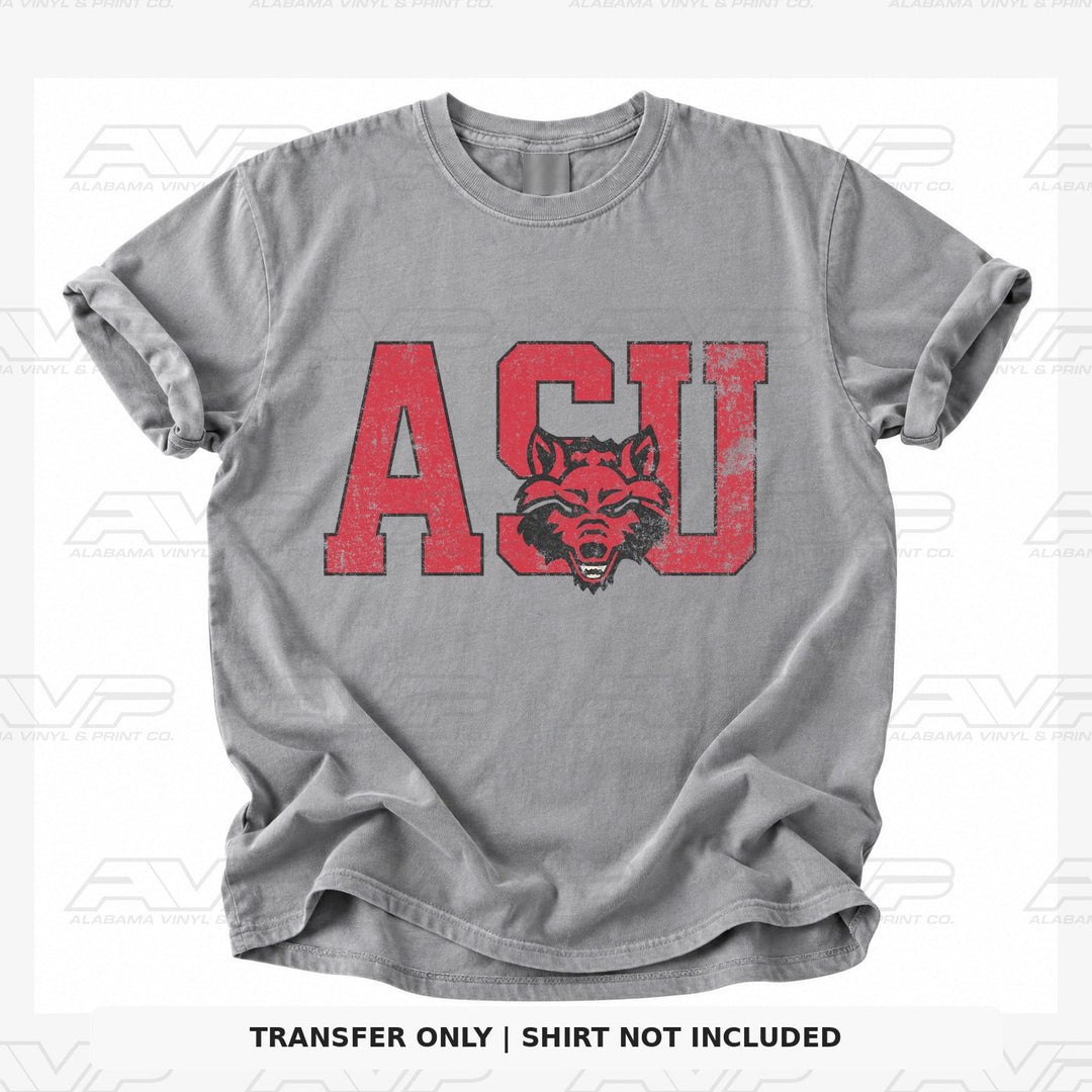 Arkansas State Red Wolves ASU Wolf Vintage Vibes Alabama Vinyl