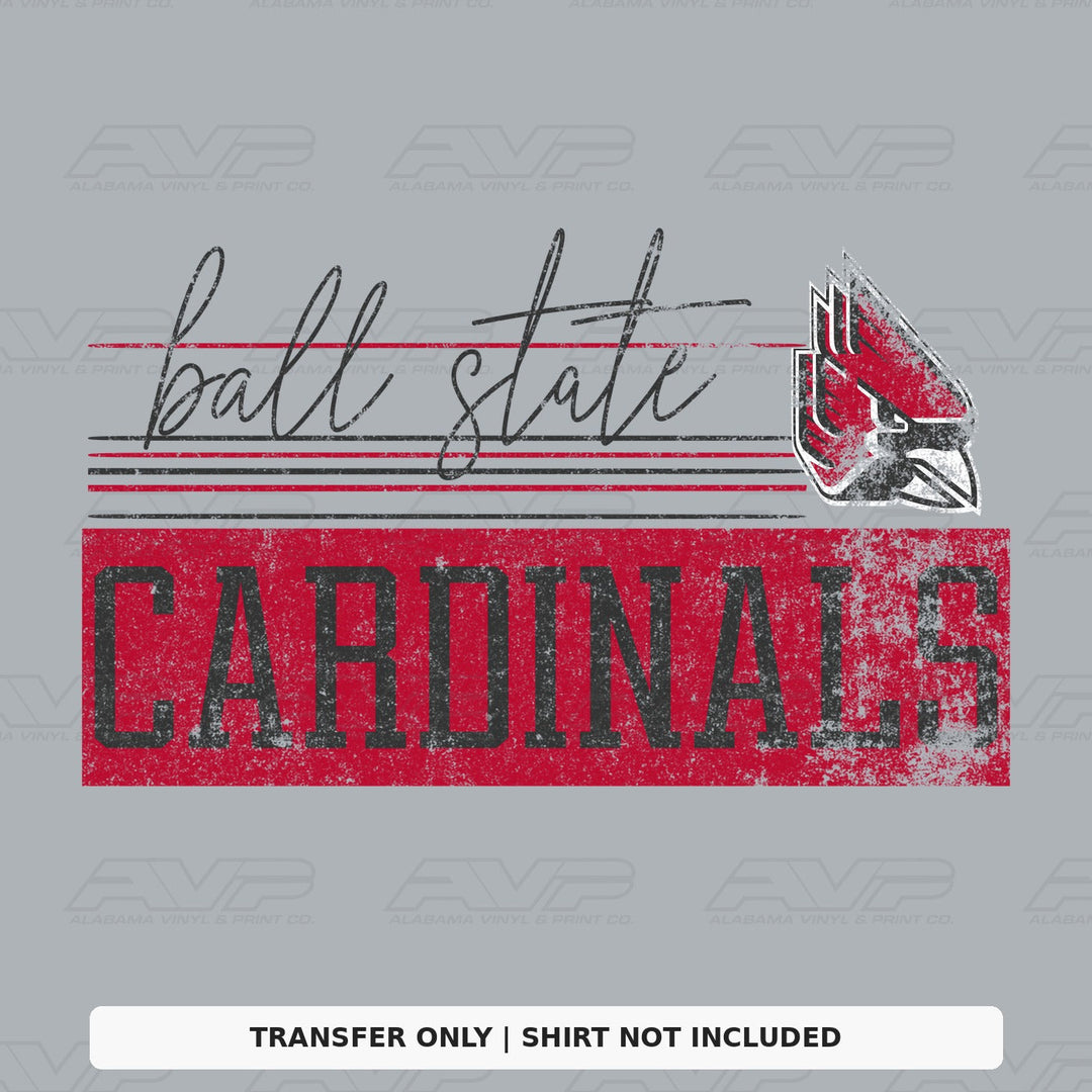 Ball State Cardinals Retro Vibes Alabama Vinyl