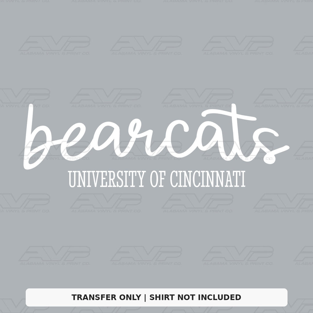 Cincinnati Bearcats Simplicity Alabama Vinyl