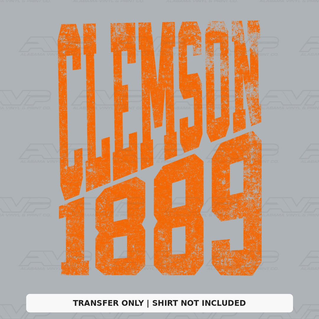 Clemson 1889 Established Alabama Vinyl