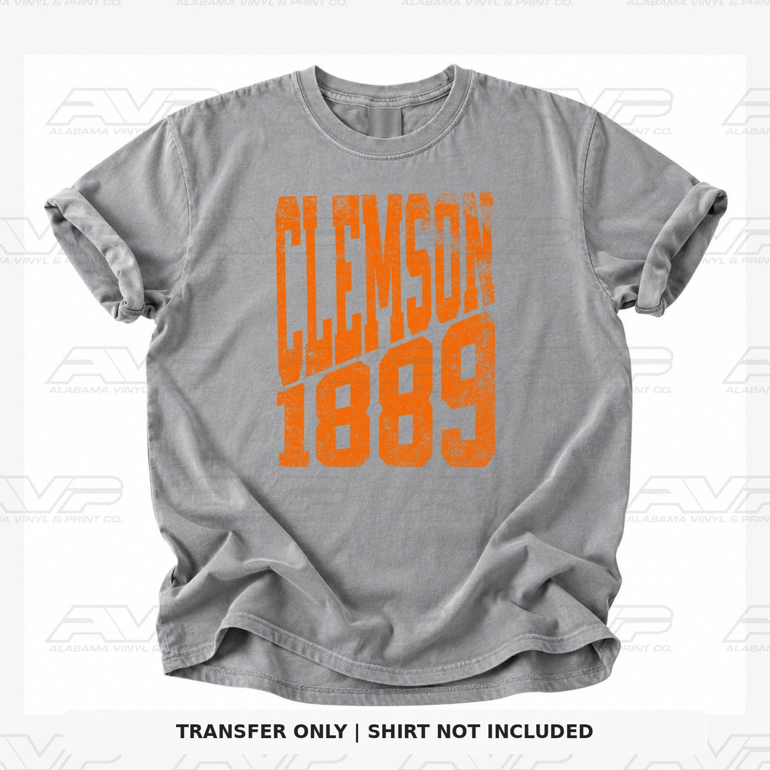 Clemson 1889 Established Alabama Vinyl