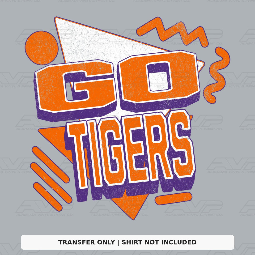 Clemson Go Tigers 80s Retro Alabama Vinyl