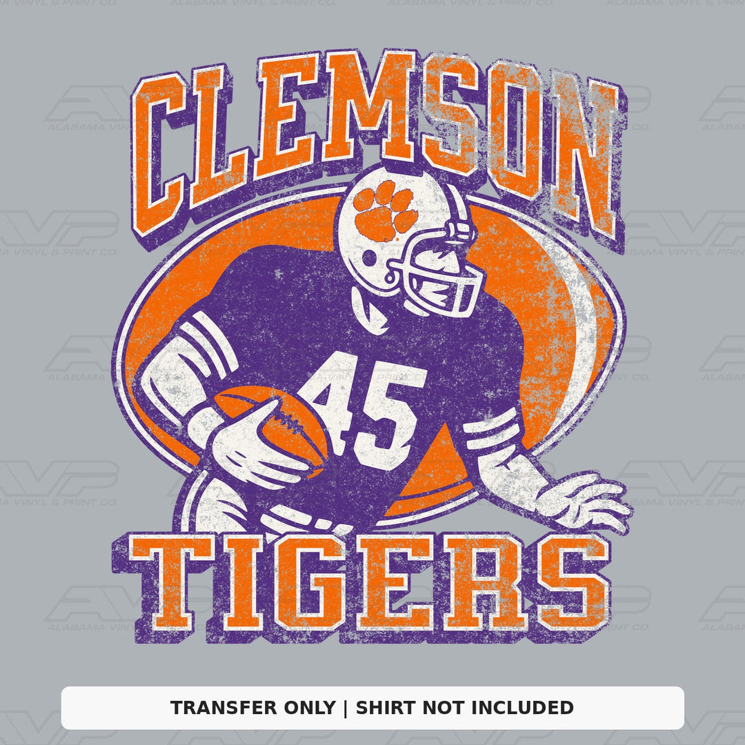 Clemson Old School FB Alabama Vinyl