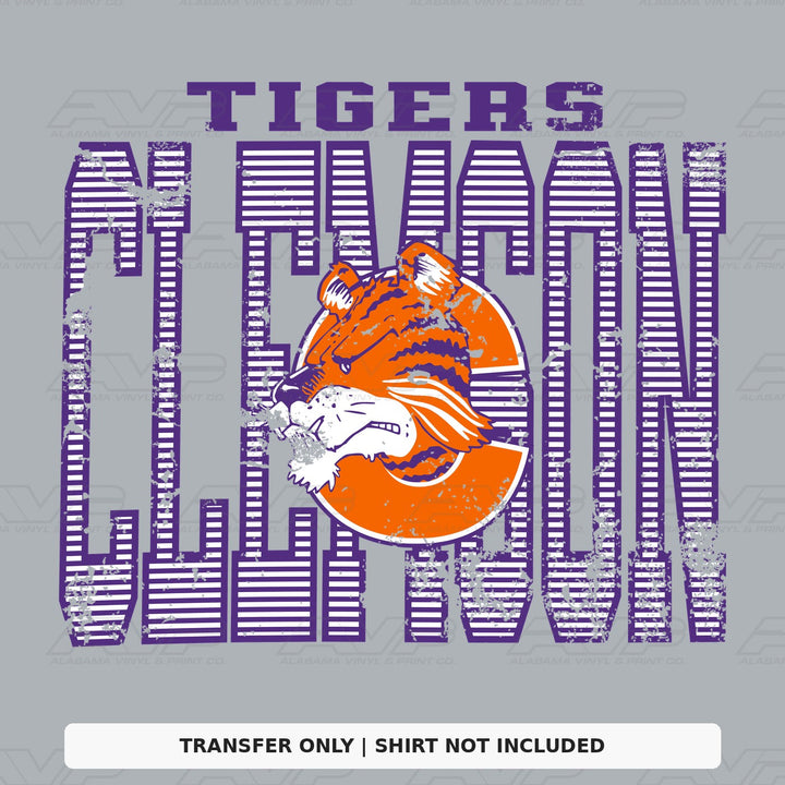 Clemson Stripes Alabama Vinyl