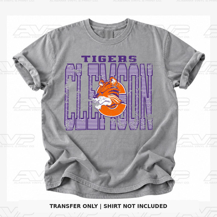Clemson Stripes Alabama Vinyl