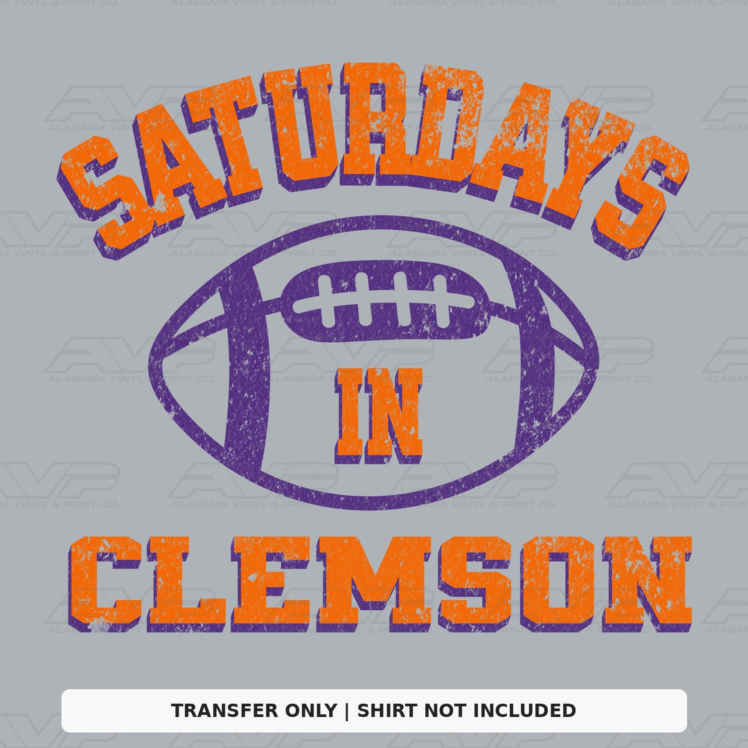 Saturdays in Clemson Alabama Vinyl