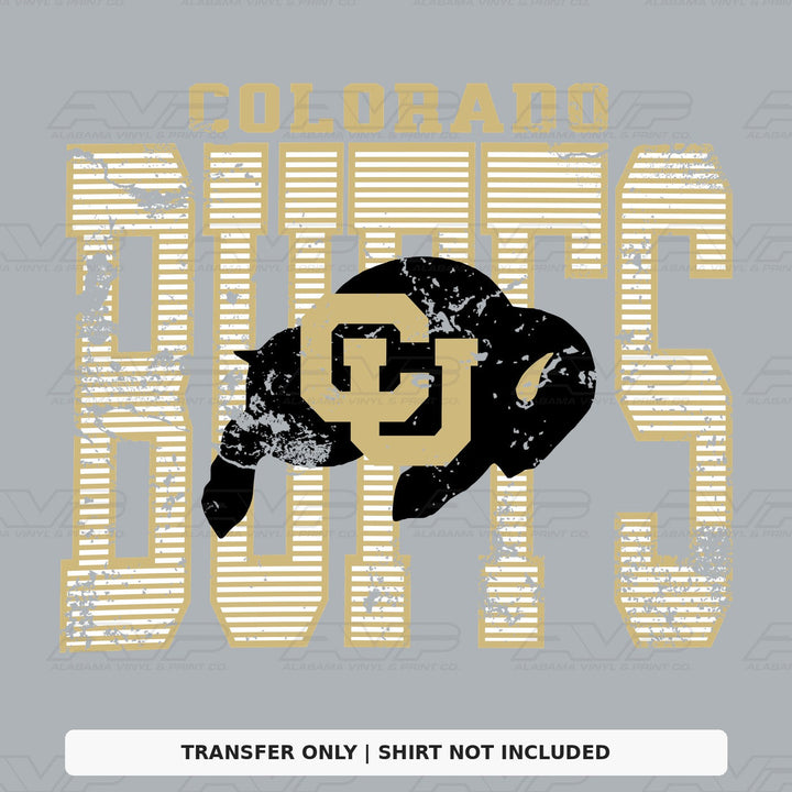Colorado Buffaloes Stripes Alabama Vinyl