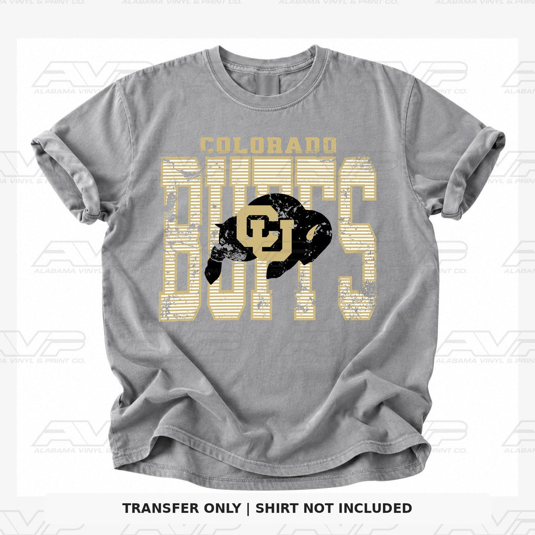 Colorado Buffaloes Stripes Alabama Vinyl