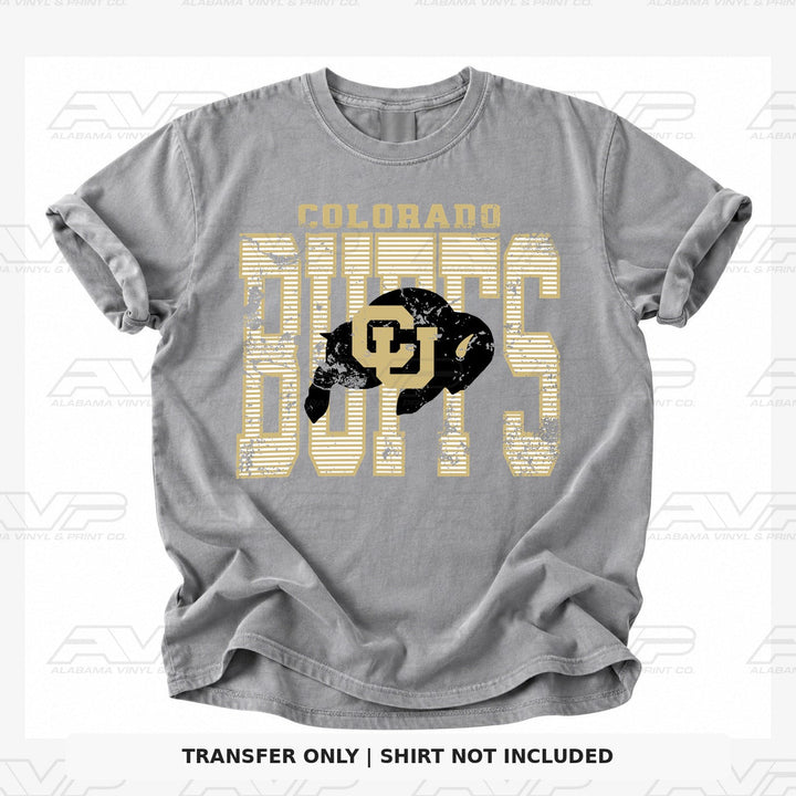 Colorado Buffaloes Stripes Alabama Vinyl