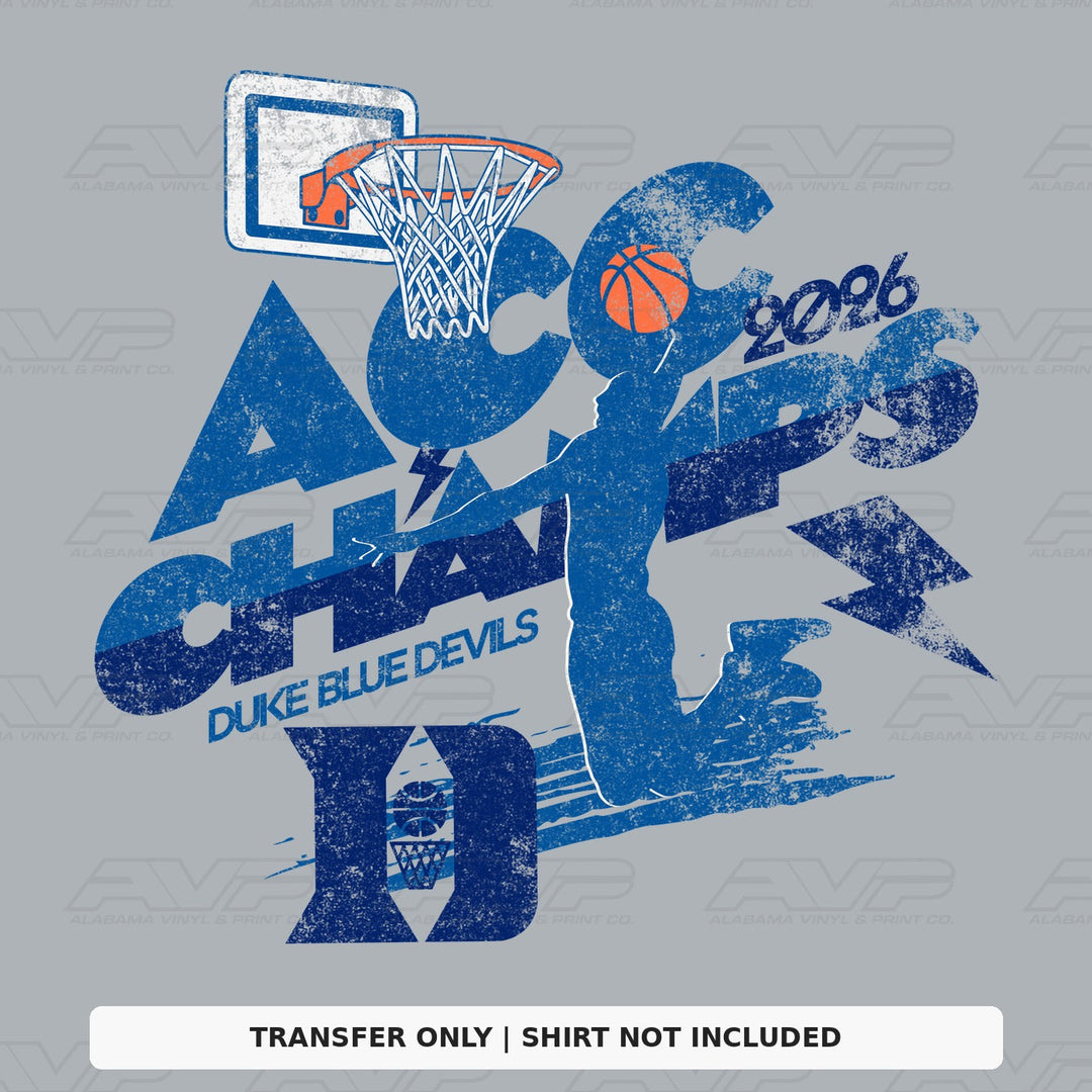 Duke Basketball ACC Champs Alabama Vinyl