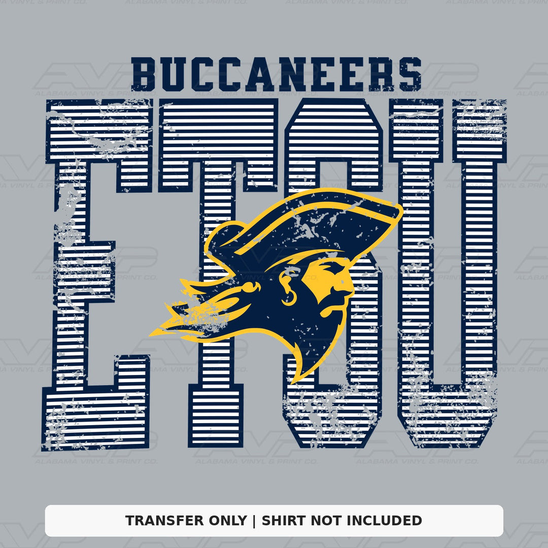 ETSU Stripes Alabama Vinyl