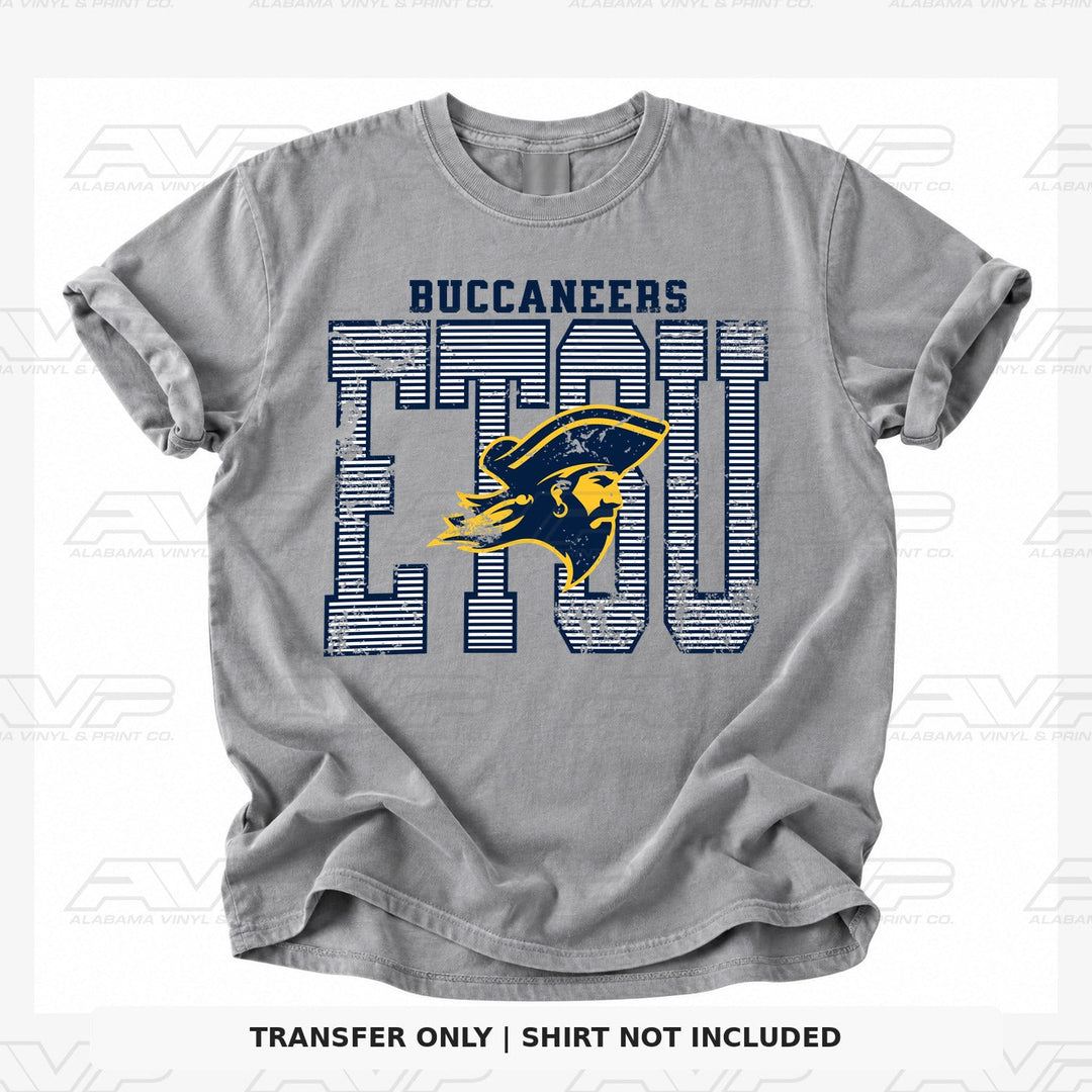 ETSU Stripes Alabama Vinyl