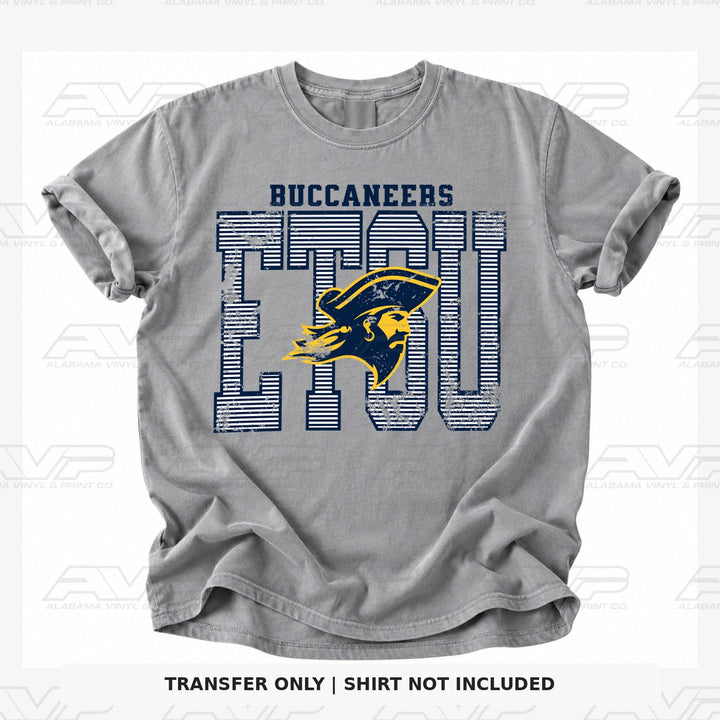 ETSU Stripes Alabama Vinyl