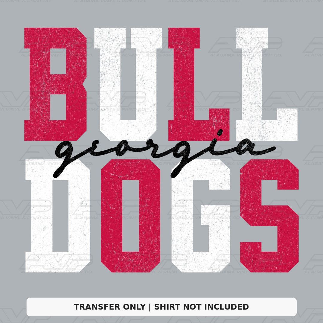 Georgia Bulldogs Two Tone Varsity Alabama Vinyl