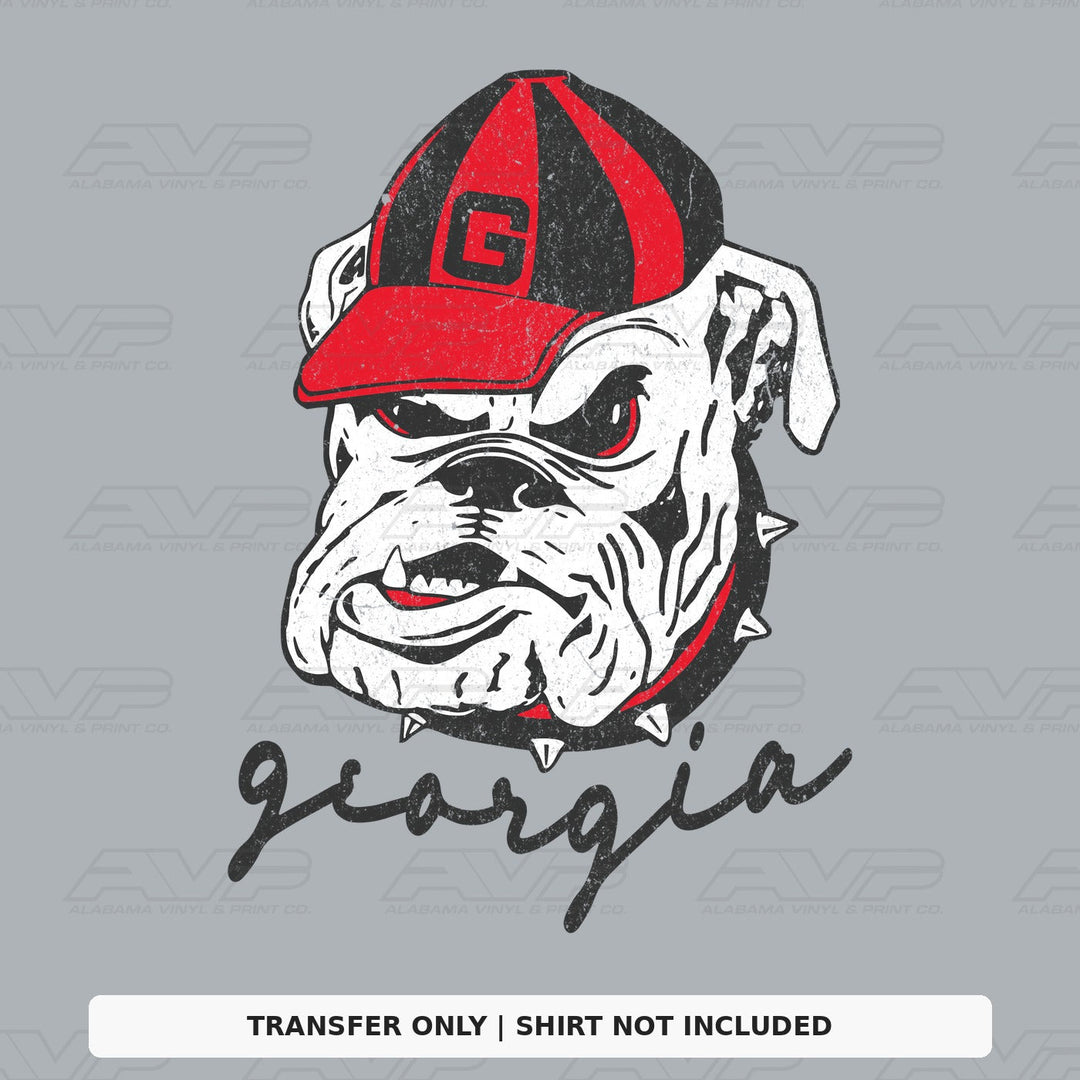 Georgia Bulldogs Vintage Mascot Alabama Vinyl