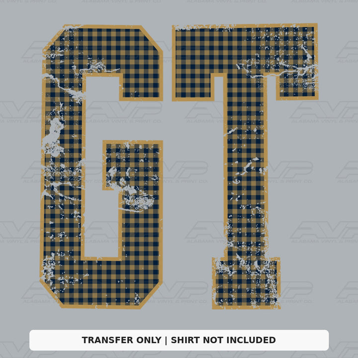 Georgia Tech Gingham U Alabama Vinyl