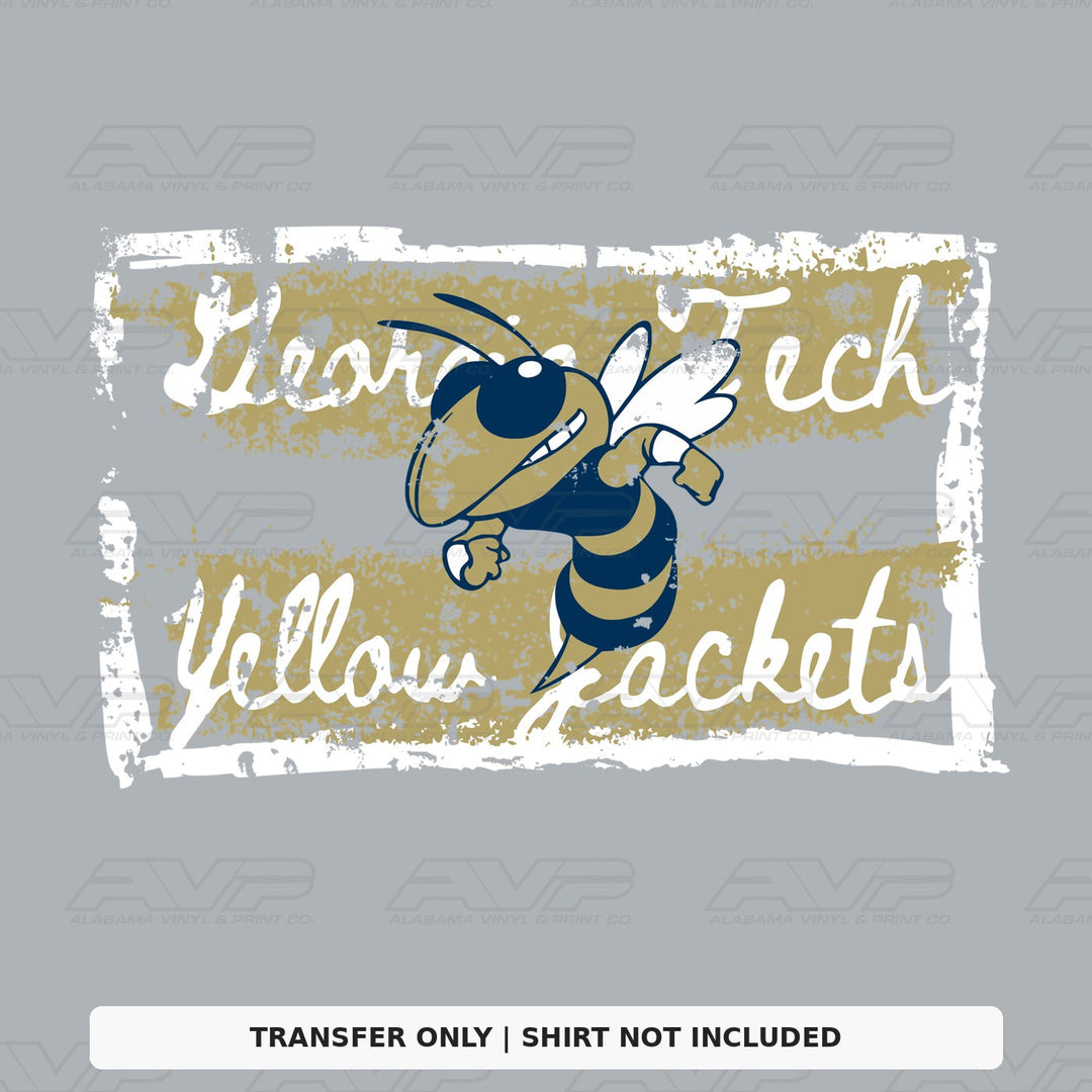 Georgia Tech Tattered & Torn Alabama Vinyl