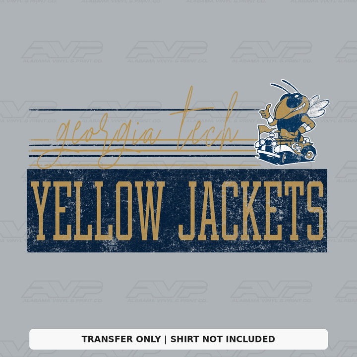 Georgia Tech Yellow Jackets Retro Vibes Alabama Vinyl