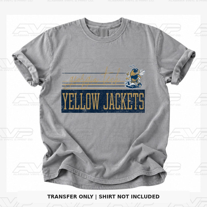Georgia Tech Yellow Jackets Retro Vibes Alabama Vinyl