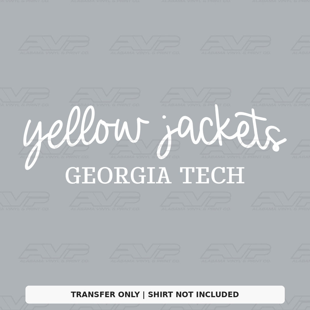 Georgia Tech Yellow Jackets Simplicity Alabama Vinyl
