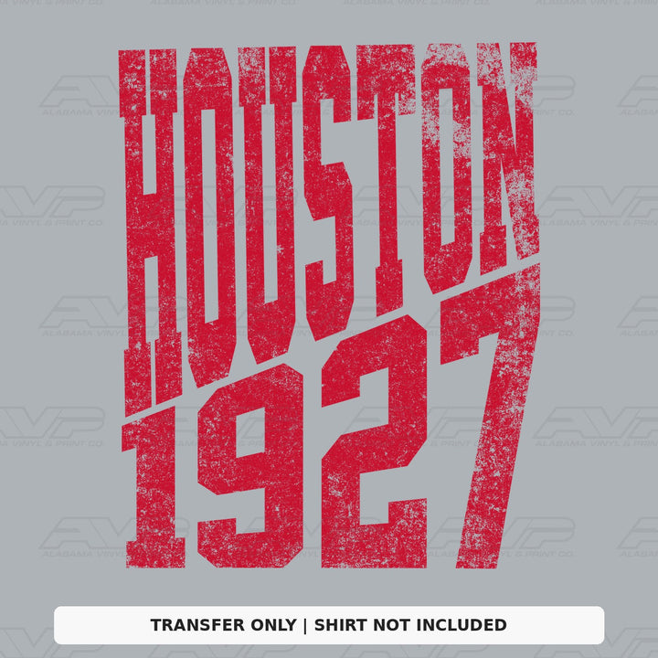 Houston 1927 Established Alabama Vinyl