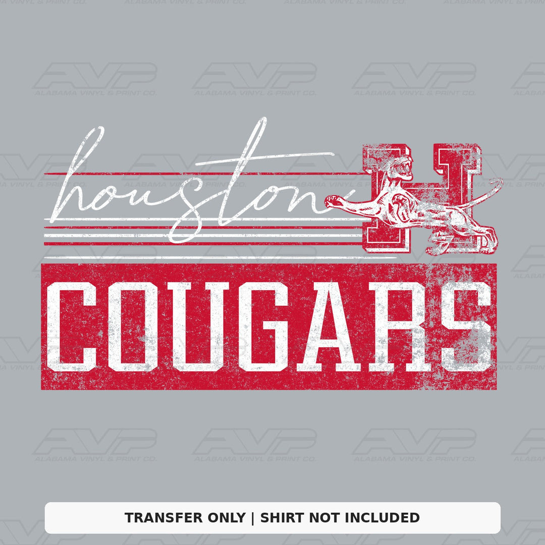 Houston Cougars Retro Vibes Alabama Vinyl
