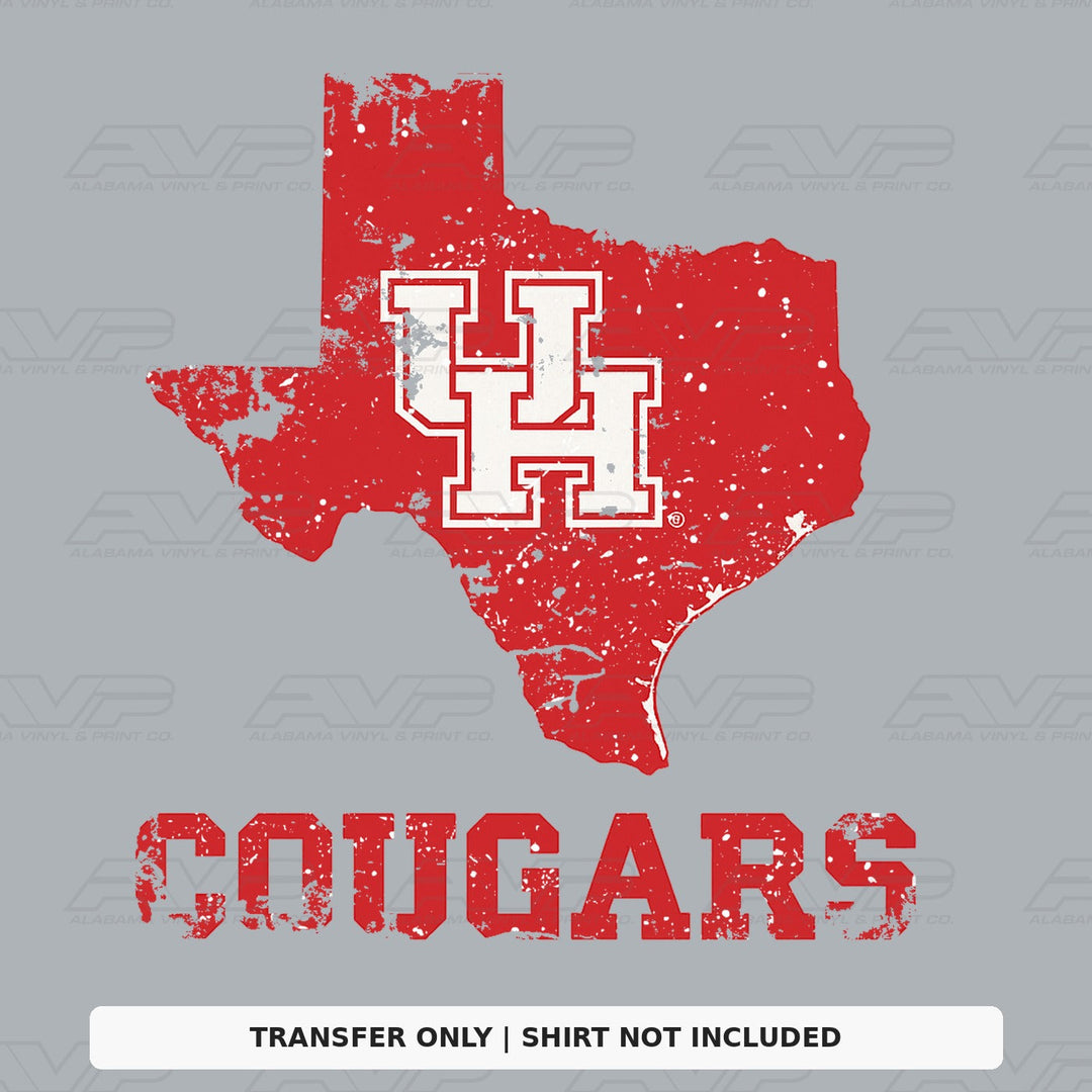 Houston UH Cougars Alabama Vinyl