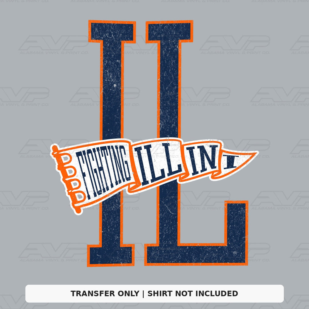 Illinois Penant Alabama Vinyl