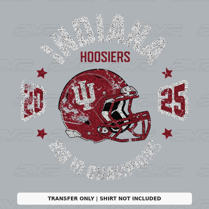 Indiana Hoosiers Big 10 Champs Alabama Vinyl