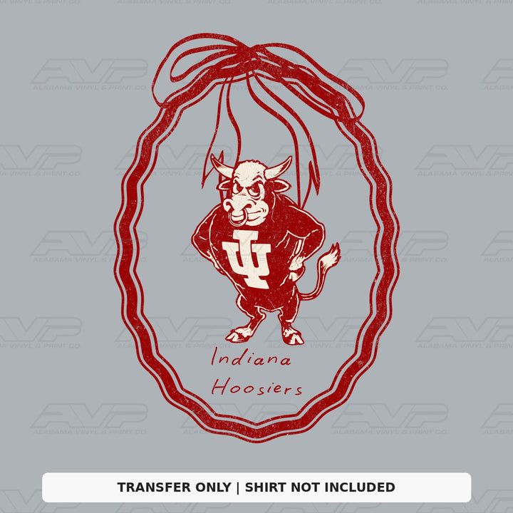 Indiana Hoosiers Bow Frame Alabama Vinyl