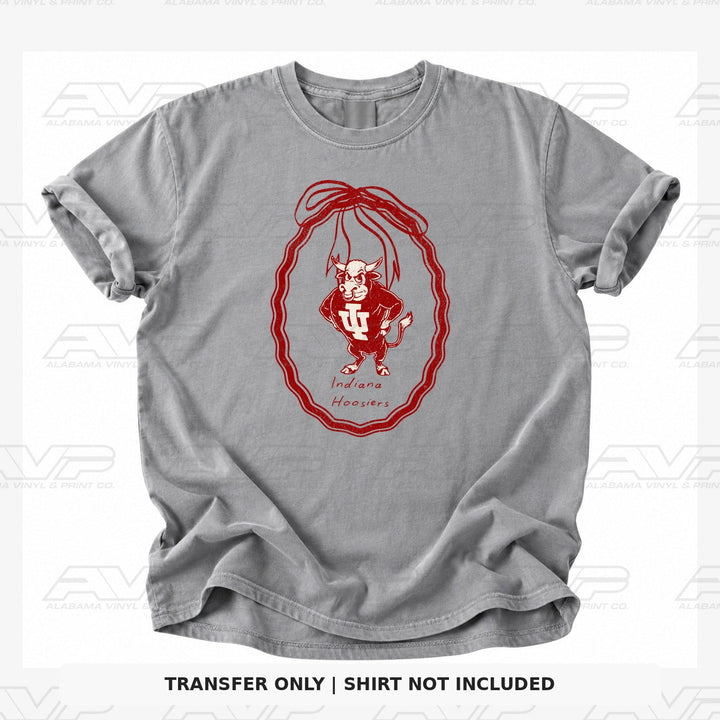 Indiana Hoosiers Bow Frame Alabama Vinyl