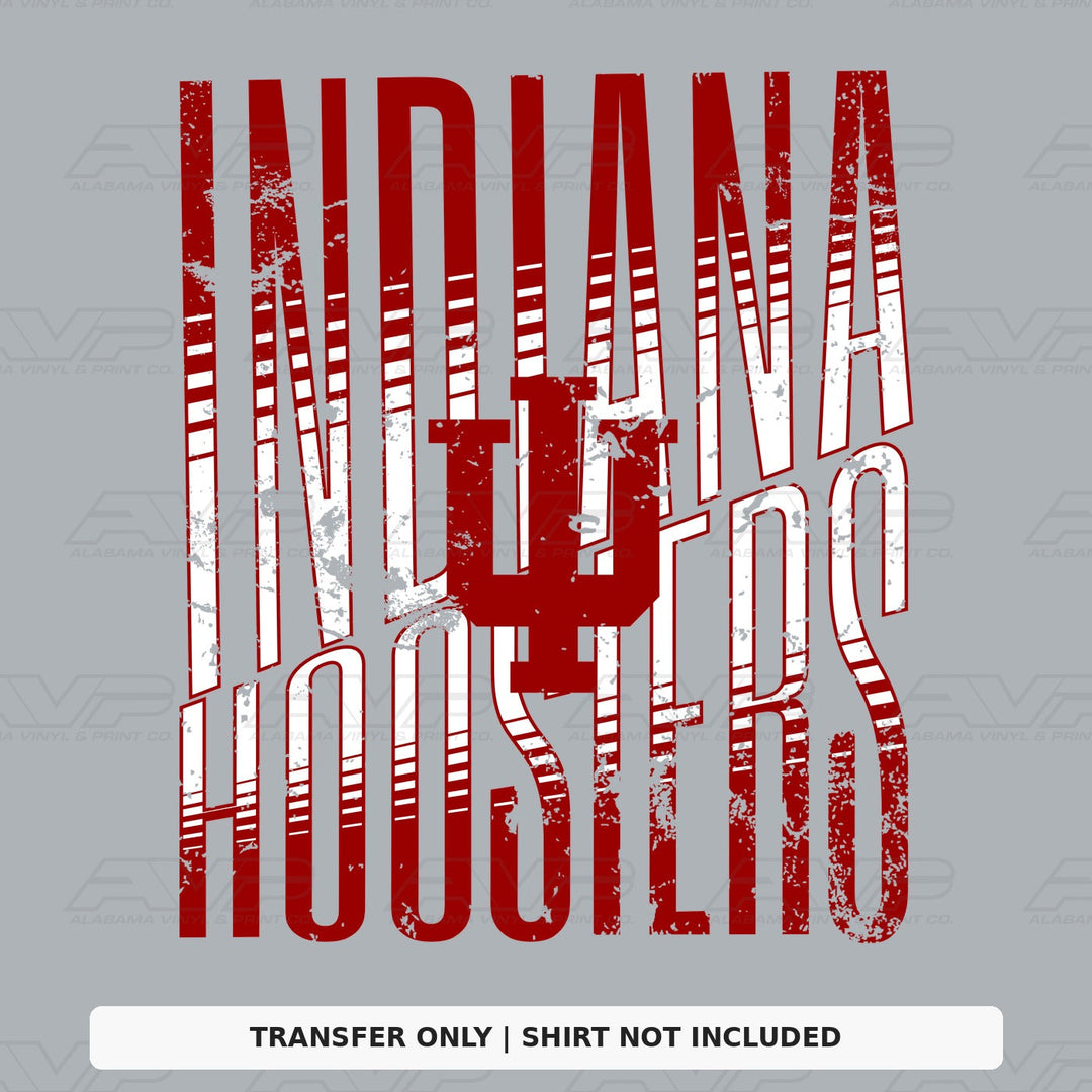 Indiana Hoosiers Distressed Alabama Vinyl