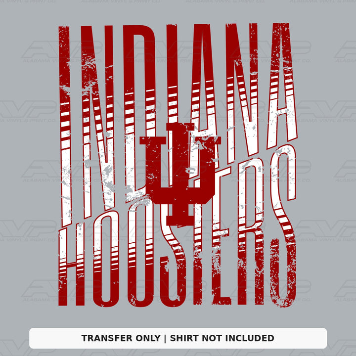 Indiana Hoosiers Distressed Alabama Vinyl