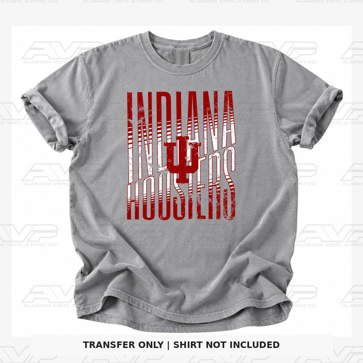 Indiana Hoosiers Distressed Alabama Vinyl