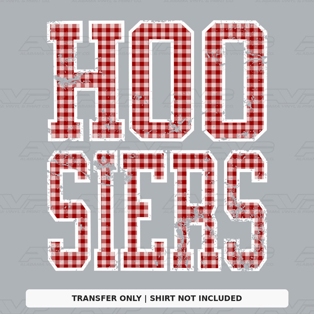 Indiana Hoosiers Gingham U Alabama Vinyl