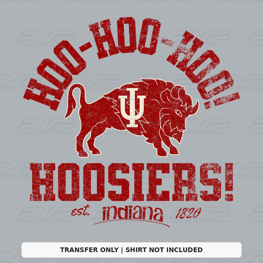 Indiana Hoosiers Hoo Hoo Hoo Hoosiers Bison Vintage Vibes Alabama Vinyl