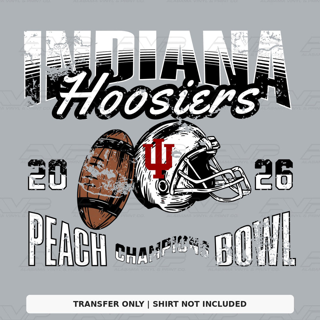 Indiana Hoosiers Peach Bowl Champs 26 Alabama Vinyl