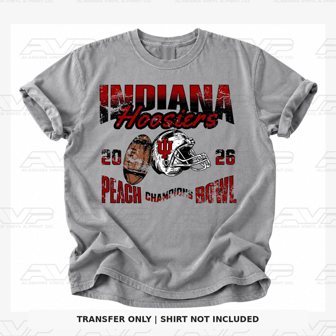Indiana Hoosiers Peach Bowl Champs 26 #1 Alabama Vinyl