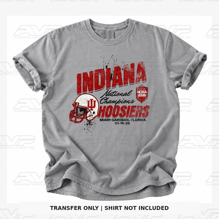 Indianan Hoosiers Distressed Nat Champs 26 Alabama Vinyl