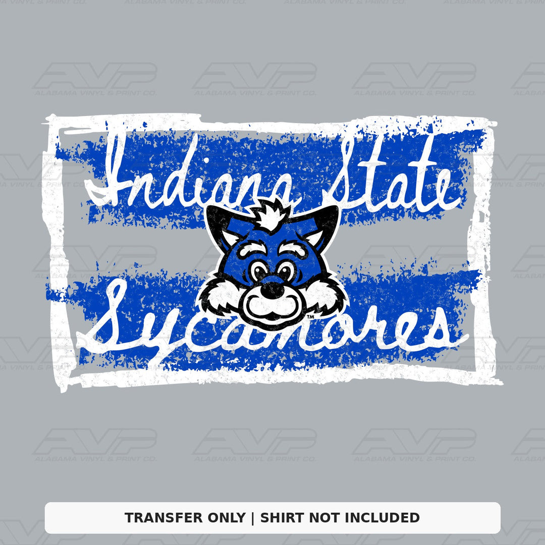 Indiana State Tattered & Torn Alabama Vinyl