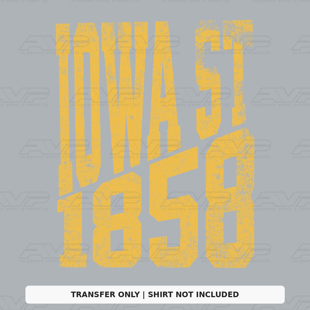 Iowa State 1858 Established Alabama Vinyl