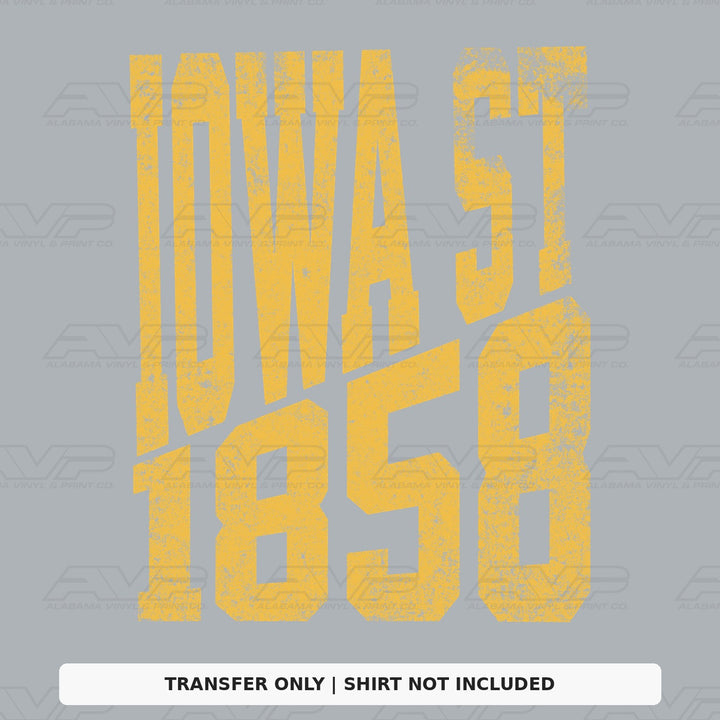 Iowa State 1858 Established Alabama Vinyl