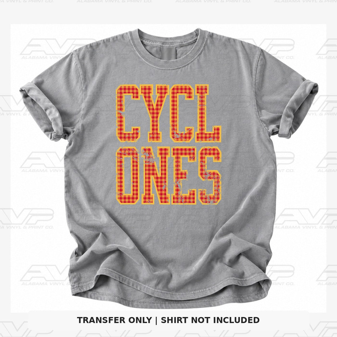 Iowa State Cyclones Gingham U Alabama Vinyl
