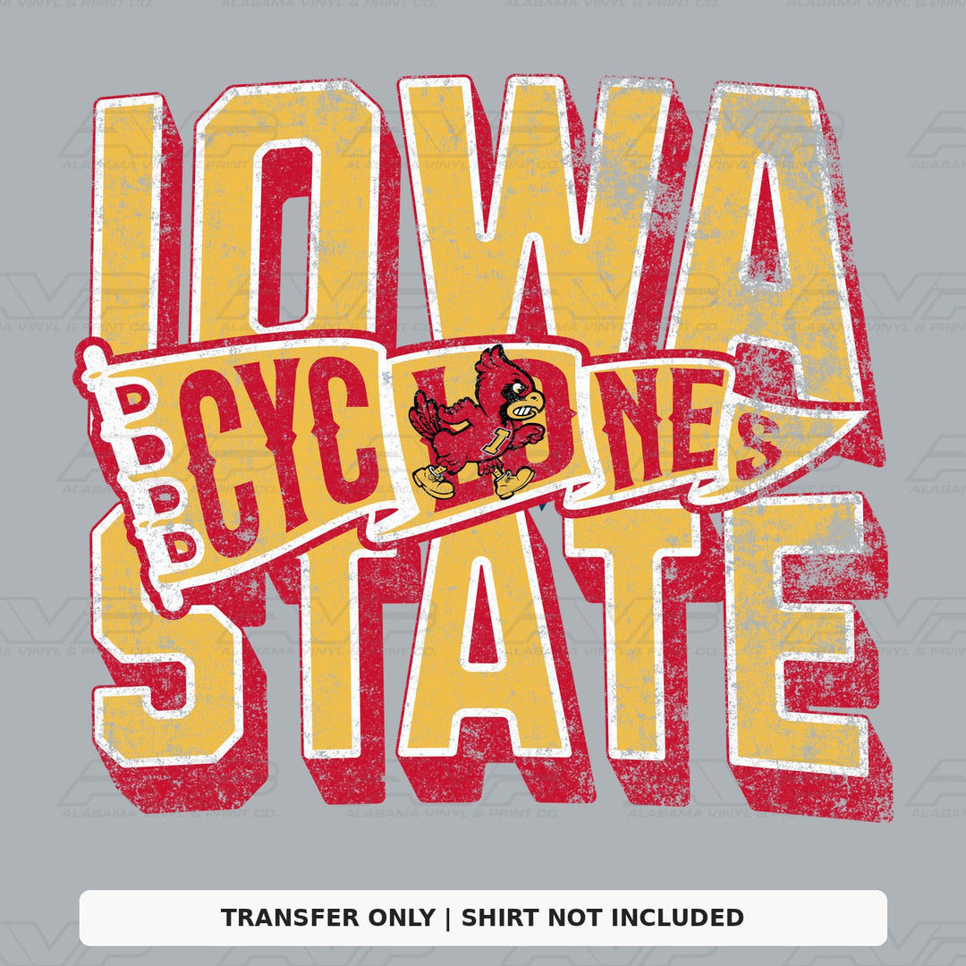 Iowa State Game Day Pennant Alabama Vinyl