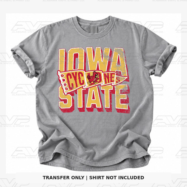 Iowa State Game Day Pennant Alabama Vinyl